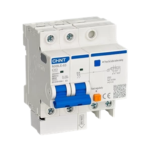RCBO Residual Current Operated Circuit Breaker Chint NXBLE-63 2P 6A 10A 16A 20A 25A 32A 40A 50A 63A (30mA)