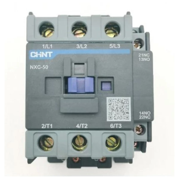 Contactor Chint NXC - 50 22kW 3P 220V - (1NO + 1NC)