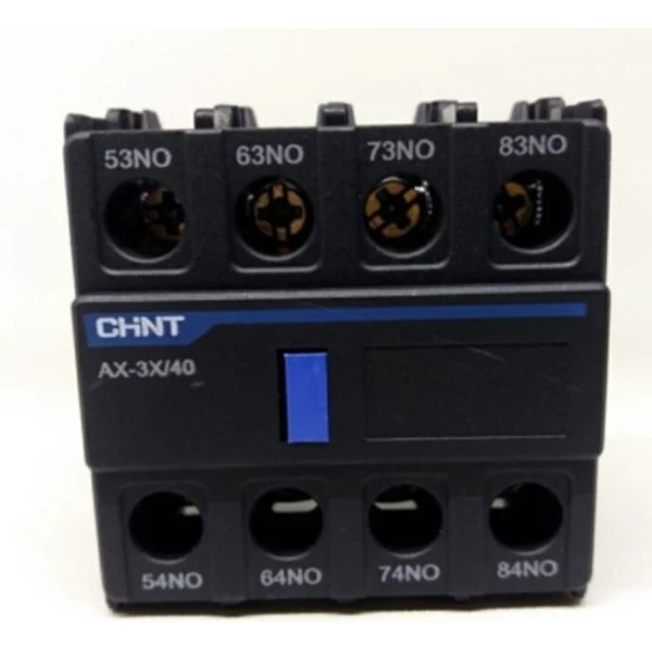 Auxiliary Contactor Chint Block Contact AC 4NO AX-3X/40