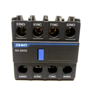 Auxiliary Block Contactor AC CHINT 2NO 2NC AX-3X/22