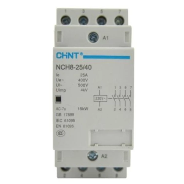 Modular Contactor Din Rail Chint NCH8 25A 4P 4NO