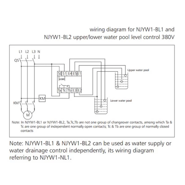 Floatless Relay Water Level Control Sensor Chint NJYW-BL1 - 2 Tangki WLC